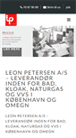 Mobile Screenshot of leonpetersen.dk